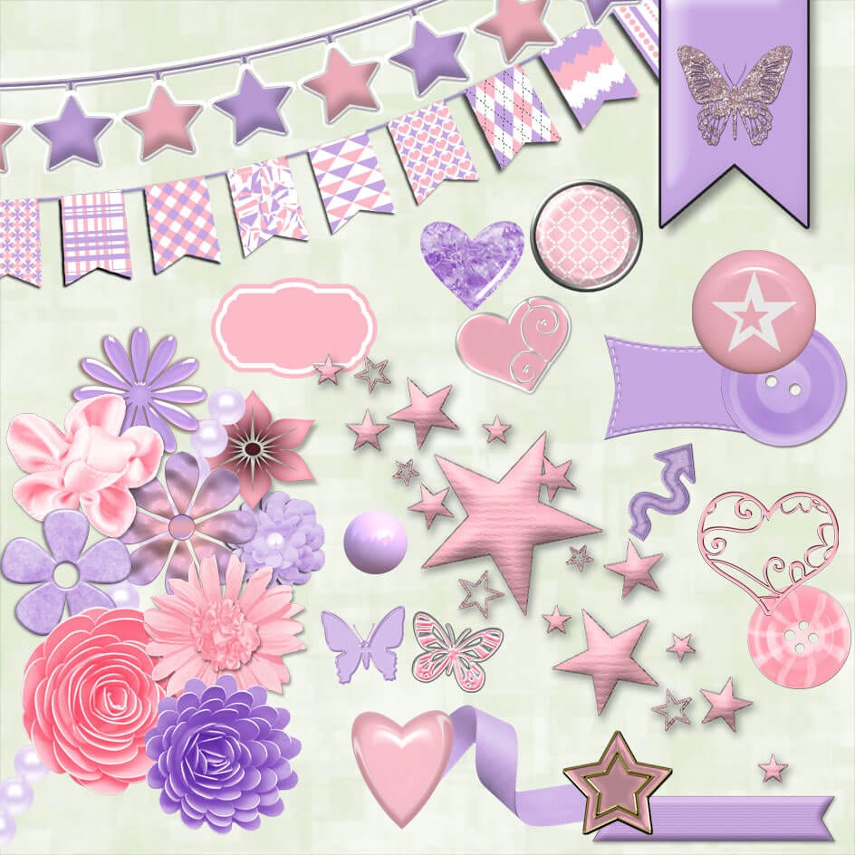 Free digital scrapbooking supplies - download a kit