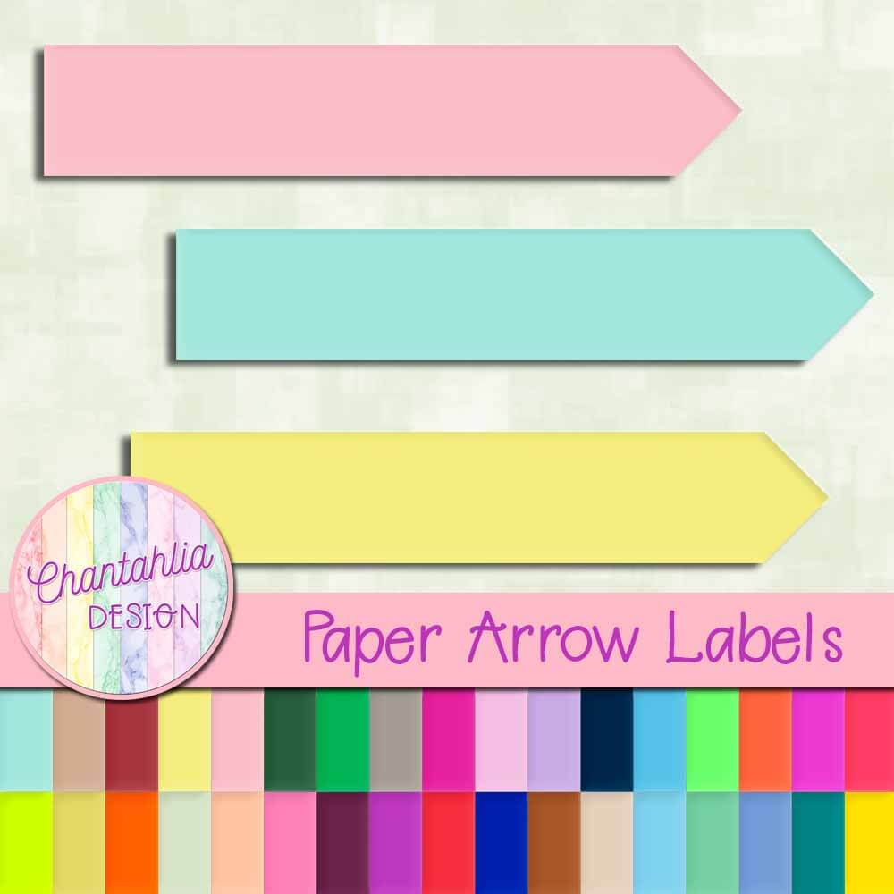 Brushed Metal Arrow Labels Chantahlia Design