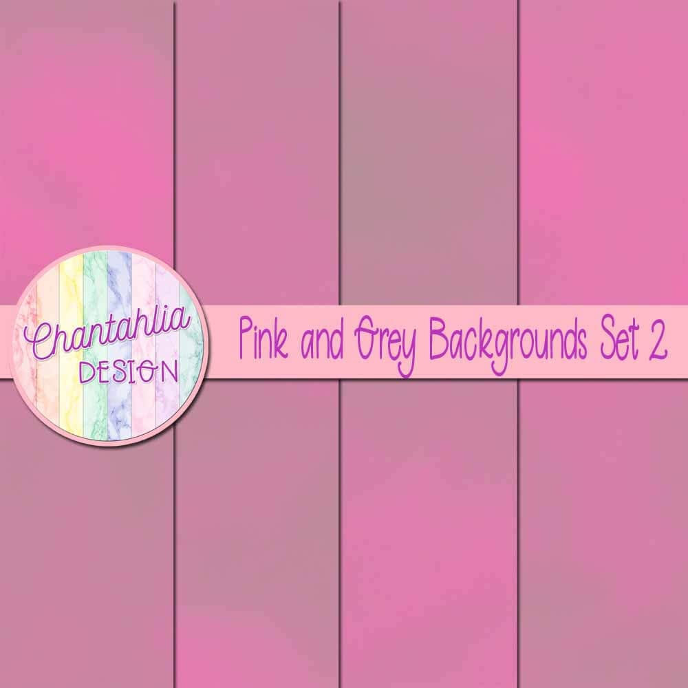 Pink and Grey Backgrounds Set 2 - Chantahlia Design