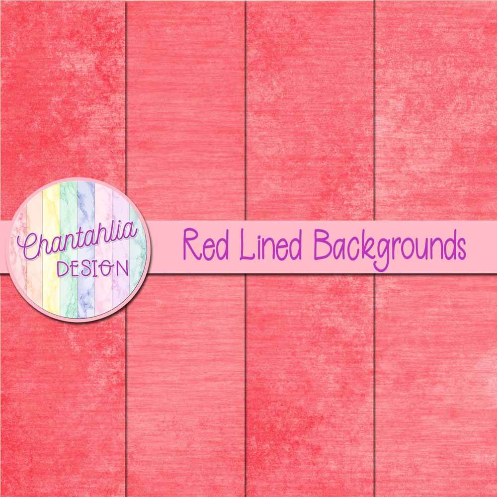 Free Digital Papers featuring Red Lined Designs