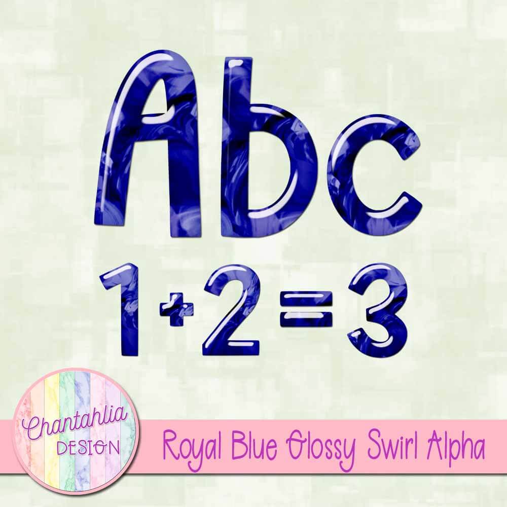 Free Alpha featuring a Royal Blue Glossy Swirl Design