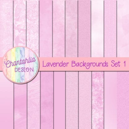 Lavender Digital Paper Backgrounds Set 1