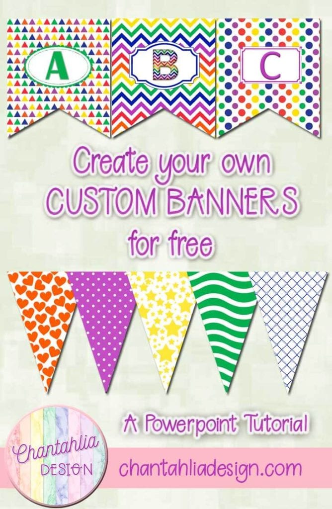 Create customized bunting banners using free resources