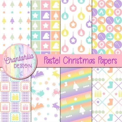 Pastel Christmas Papers