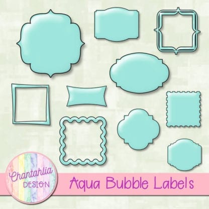 Aqua Bubble Labels