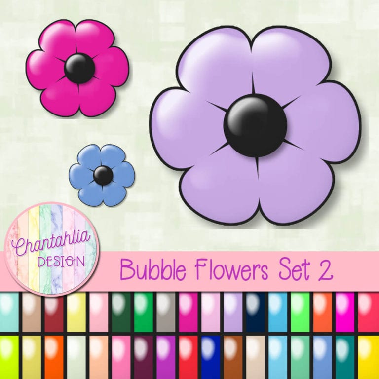 Bubble Flowers Set 2 Chantahlia Design