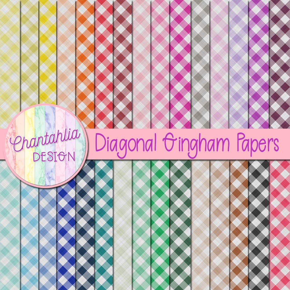Free Digital Papers Featuring A Diagonal Gingham Design Free Digital Papers Featuring A Diagonal Gingham Design