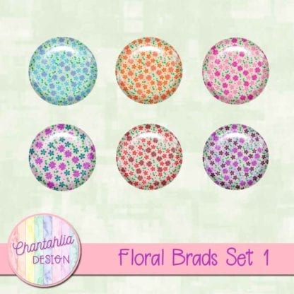 Floral Brads Set 1