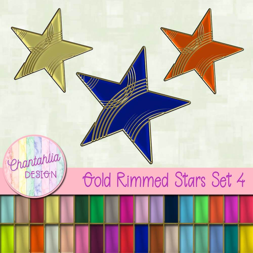 Free Gold Rimmed Stars