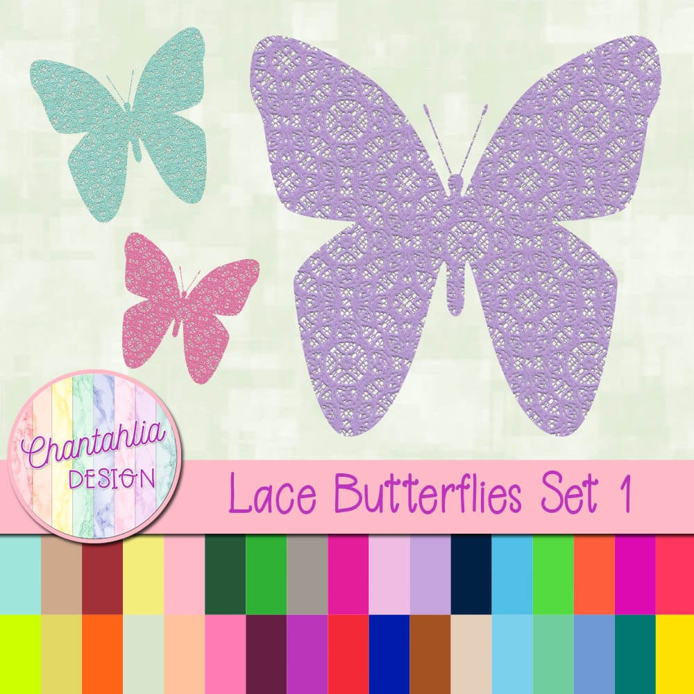 Free Lace Butterflies