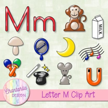 Beginning Sounds Letter M Clip Art Chantahlia Design