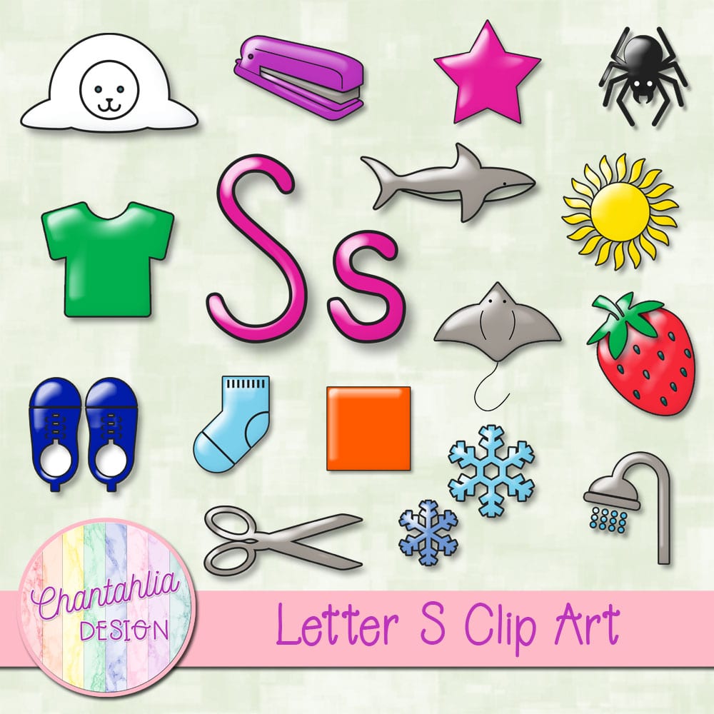 Beginning Sounds Letter S Clip Art - Chantahlia Design