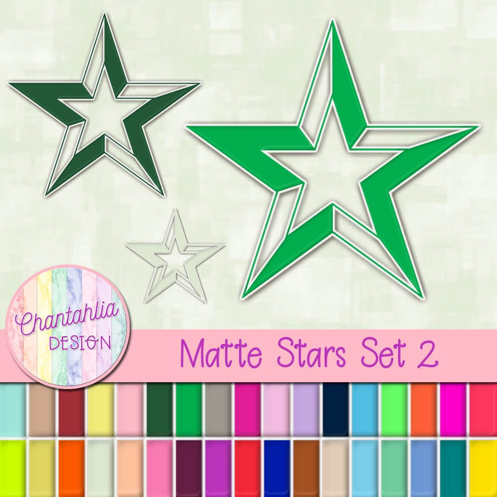 Matte Stars Set 2 Chantahlia Design