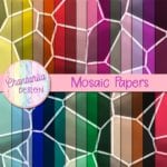 Free Digital Papers featuring a Mosaic Design