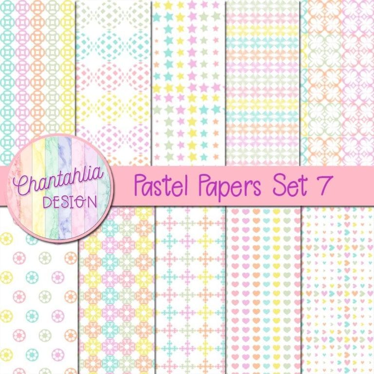 Free Digital Papers featuring Pastel Patterns