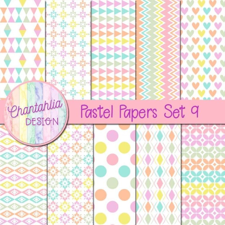 Free Digital Papers featuring Pastel Patterns