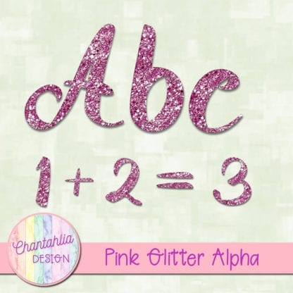 Pink Glitter Alpha