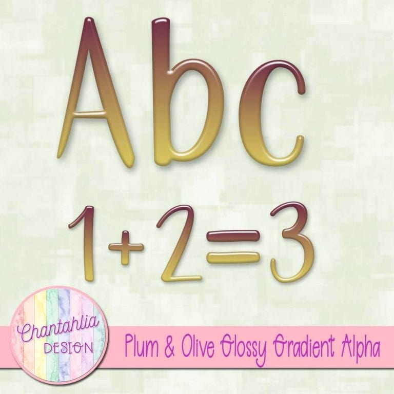Free Alpha featuring a Plum and Olive Glossy Gradient Design