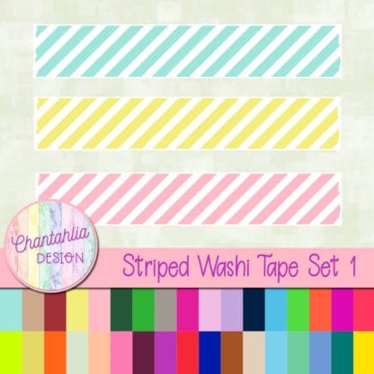 Striped Washi Tape Set 1