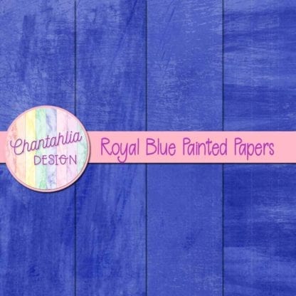 Royal Blue Painted Digital Papers