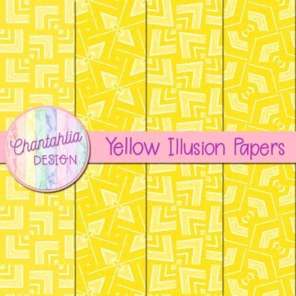 Yellow Illusion Digital Papers