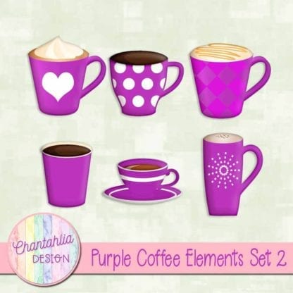 purple coffee elements