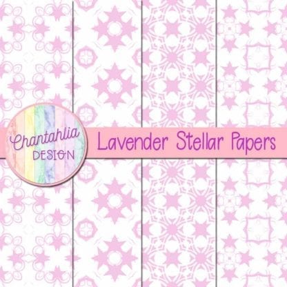 Lavender Stellar Digital Papers