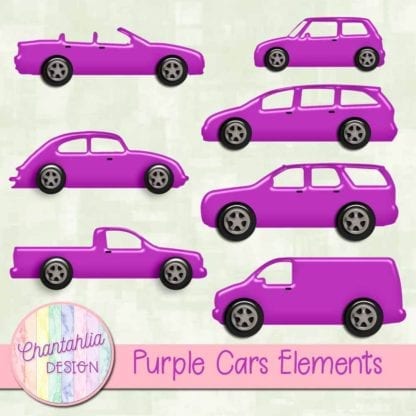 purple cars elements