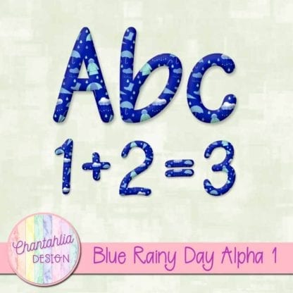 Blue Rainy Day Alpha 1