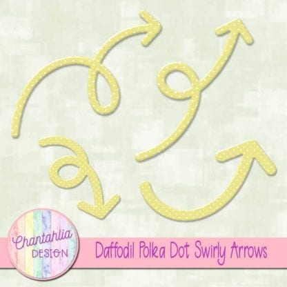 Daffodil Polka Dot Swirly Arrows