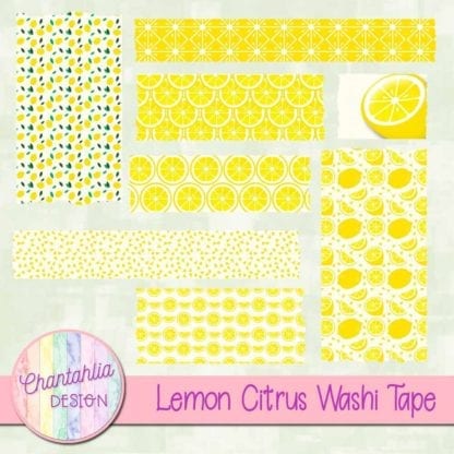 Lemon Citrus Washi Tape