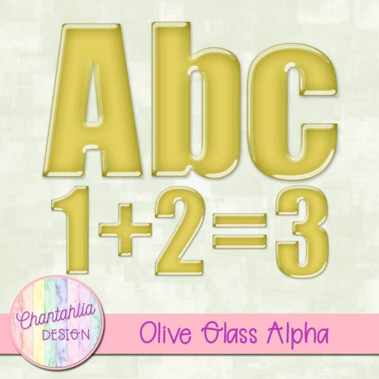 Olive Glass Alpha Chantahlia Design