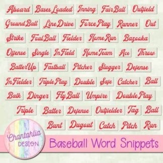 baseball word snippets