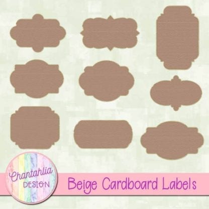 Beige Cardboard Labels