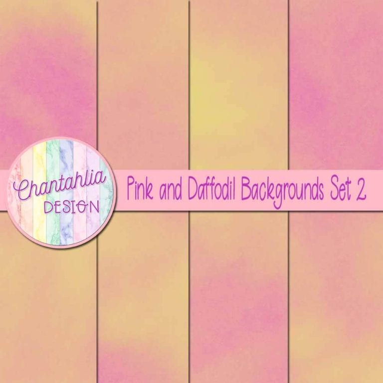 Free Pink and Daffodil Digital Paper Backgrounds