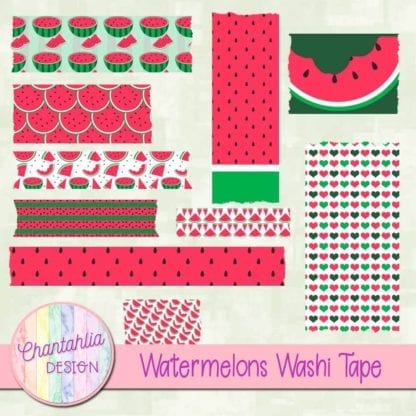 watermelons washi tape