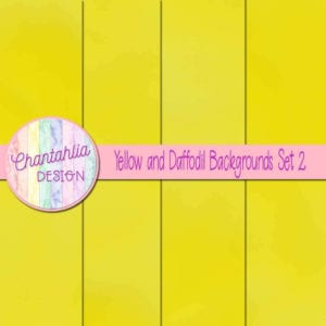 Free Yellow and Daffodil Digital Paper Backgrounds