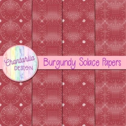 Burgundy Solace Digital Papers