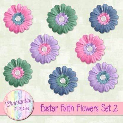 Easter Faith Flowers Set 2