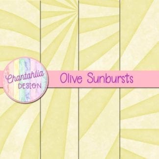 free sunburst digital papers in olive
