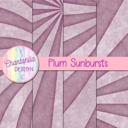 free sunburst digital papers in plum