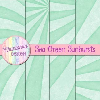 free sunburst digital papers in sea green