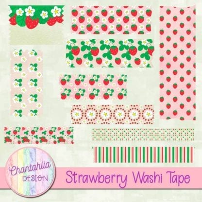 strawberry washi tape