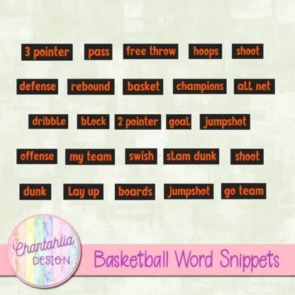 basketball word snippets