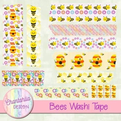 bees washi tape