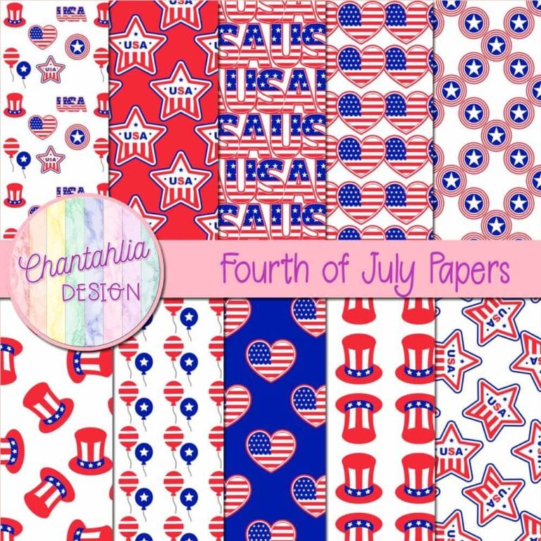 Fourth of July Papers - Chantahlia Design