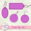 Free Purple Tags
