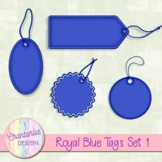 royal blue tags