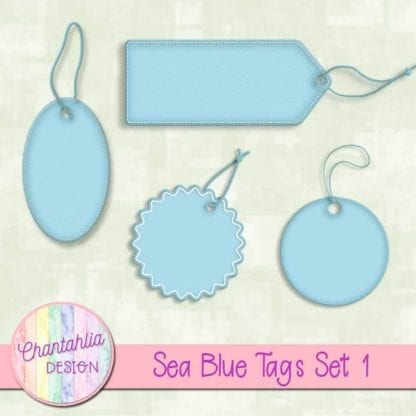 sea blue tags