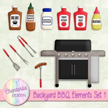 backyard BBQ elements